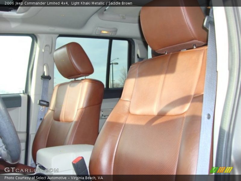 Light Khaki Metallic / Saddle Brown 2006 Jeep Commander Limited 4x4