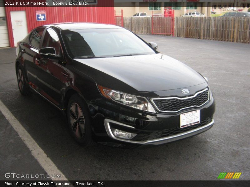 Ebony Black / Black 2012 Kia Optima Hybrid