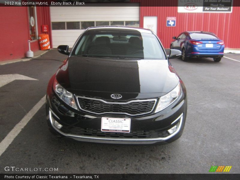 Ebony Black / Black 2012 Kia Optima Hybrid