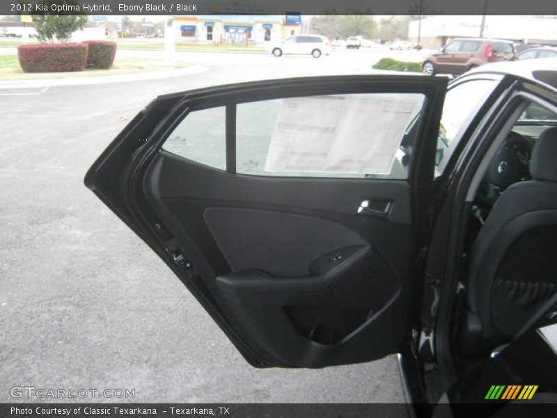 Ebony Black / Black 2012 Kia Optima Hybrid