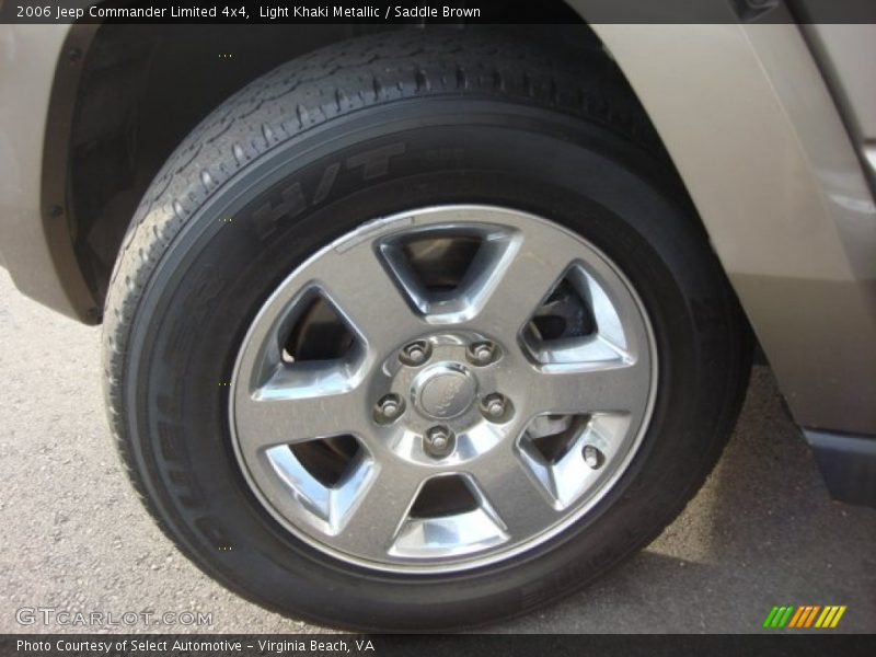 Light Khaki Metallic / Saddle Brown 2006 Jeep Commander Limited 4x4