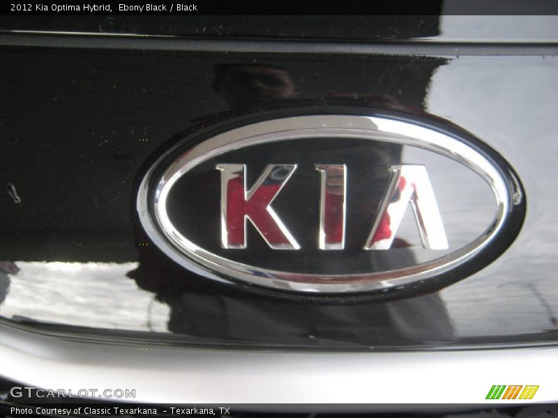 Ebony Black / Black 2012 Kia Optima Hybrid