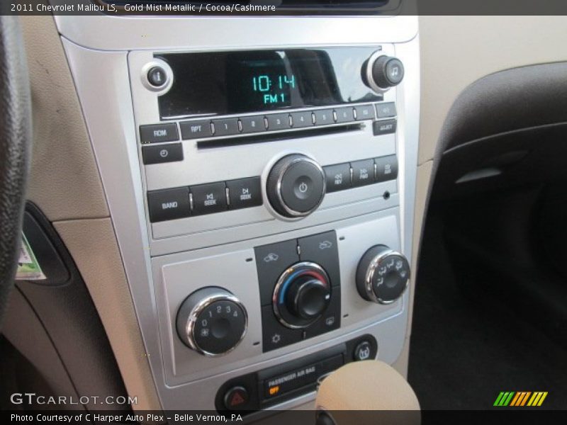 Gold Mist Metallic / Cocoa/Cashmere 2011 Chevrolet Malibu LS