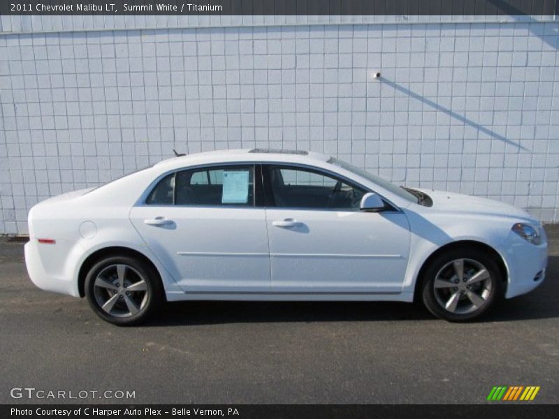 Summit White / Titanium 2011 Chevrolet Malibu LT