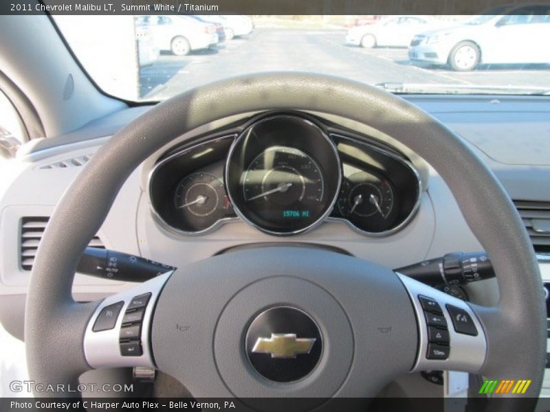 Summit White / Titanium 2011 Chevrolet Malibu LT