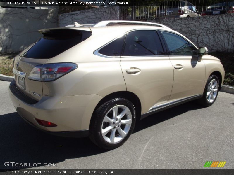 Golden Almond Metallic / Parchment/Brown Walnut 2010 Lexus RX 350
