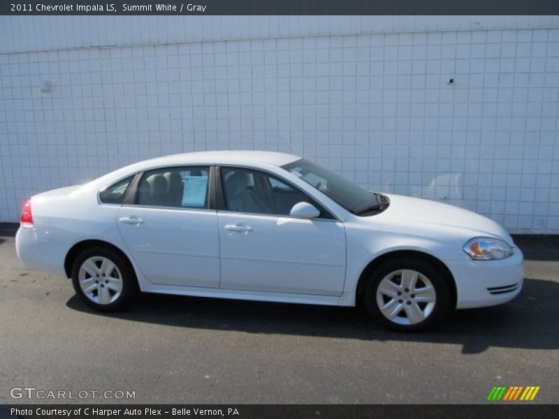 Summit White / Gray 2011 Chevrolet Impala LS