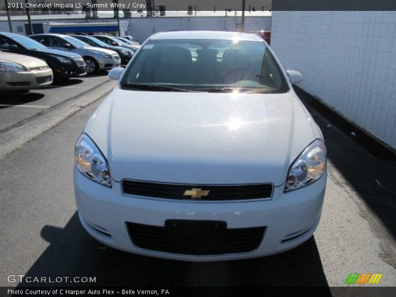 Summit White / Gray 2011 Chevrolet Impala LS