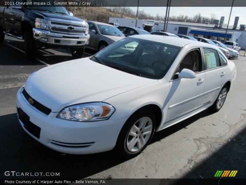 Summit White / Gray 2011 Chevrolet Impala LS