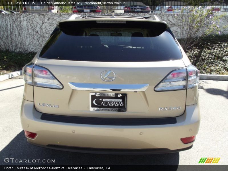 Golden Almond Metallic / Parchment/Brown Walnut 2010 Lexus RX 350