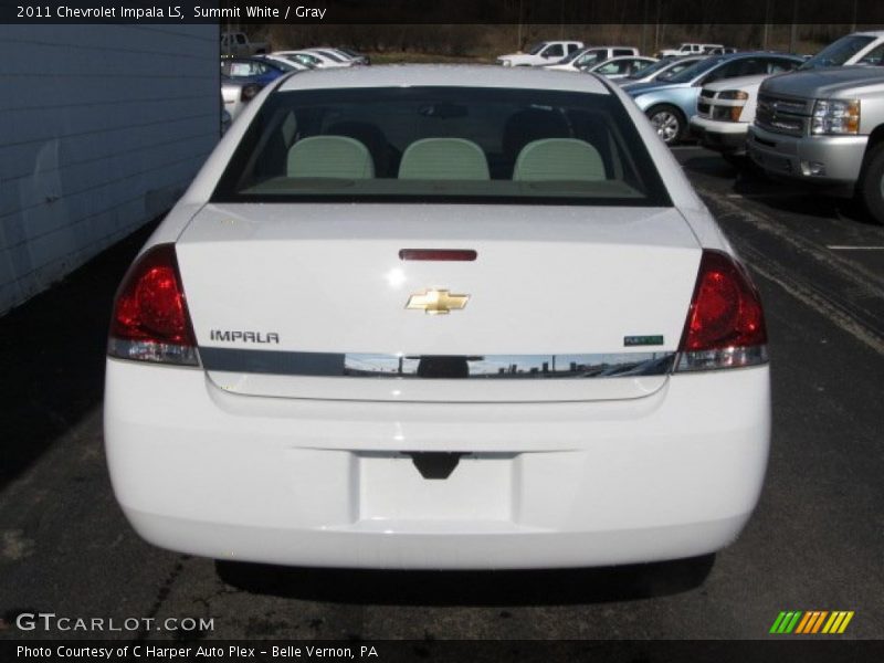 Summit White / Gray 2011 Chevrolet Impala LS