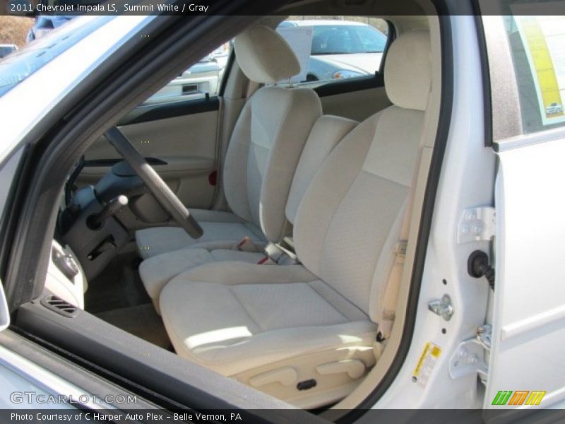Summit White / Gray 2011 Chevrolet Impala LS