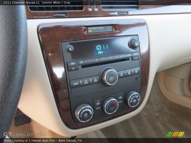 Summit White / Gray 2011 Chevrolet Impala LS