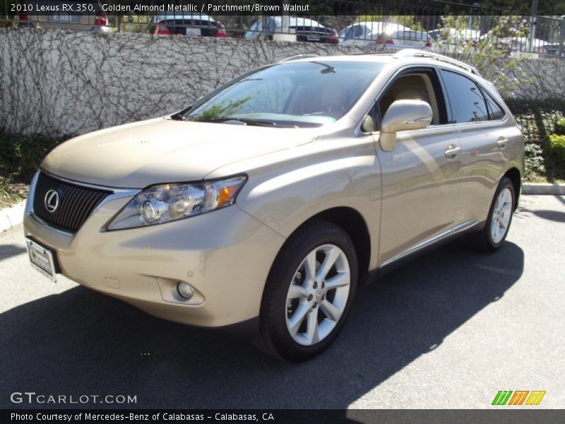 Golden Almond Metallic / Parchment/Brown Walnut 2010 Lexus RX 350
