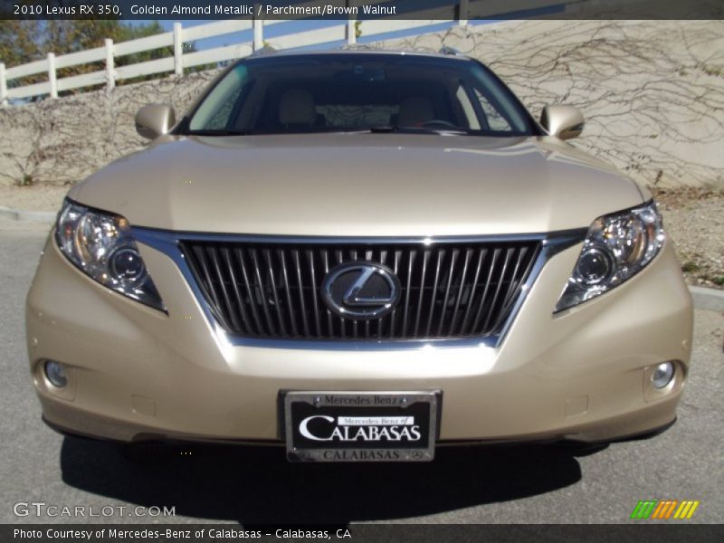 Golden Almond Metallic / Parchment/Brown Walnut 2010 Lexus RX 350