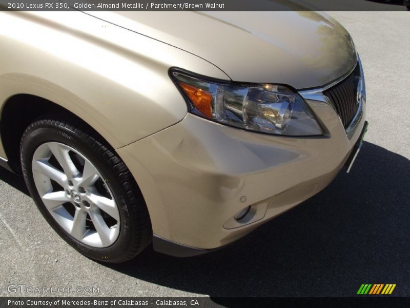Golden Almond Metallic / Parchment/Brown Walnut 2010 Lexus RX 350