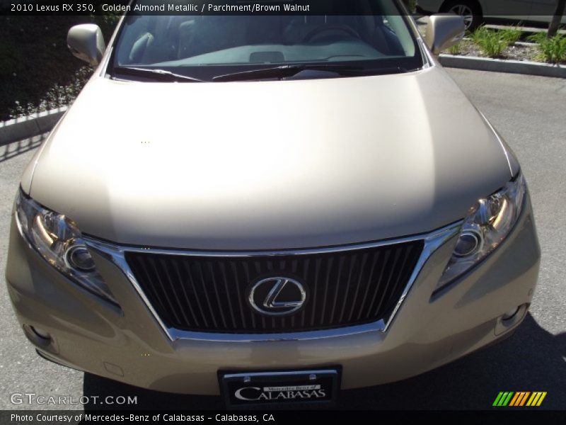Golden Almond Metallic / Parchment/Brown Walnut 2010 Lexus RX 350
