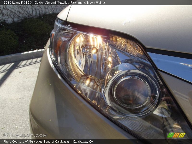 Golden Almond Metallic / Parchment/Brown Walnut 2010 Lexus RX 350