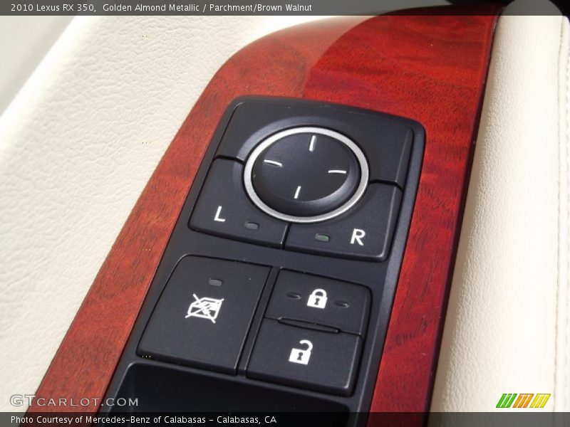 Golden Almond Metallic / Parchment/Brown Walnut 2010 Lexus RX 350