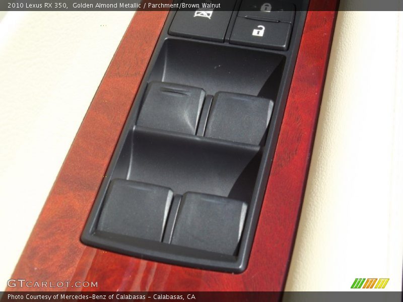 Golden Almond Metallic / Parchment/Brown Walnut 2010 Lexus RX 350