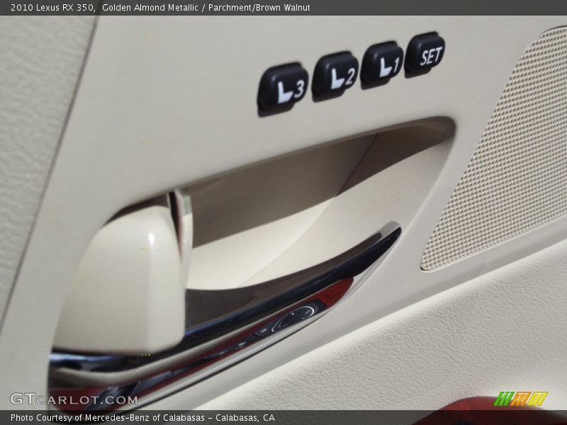 Golden Almond Metallic / Parchment/Brown Walnut 2010 Lexus RX 350