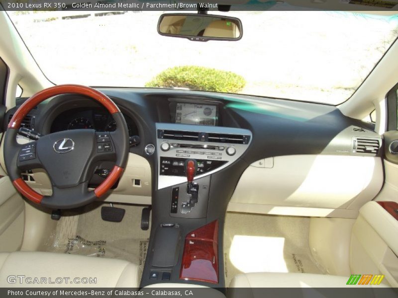 Golden Almond Metallic / Parchment/Brown Walnut 2010 Lexus RX 350