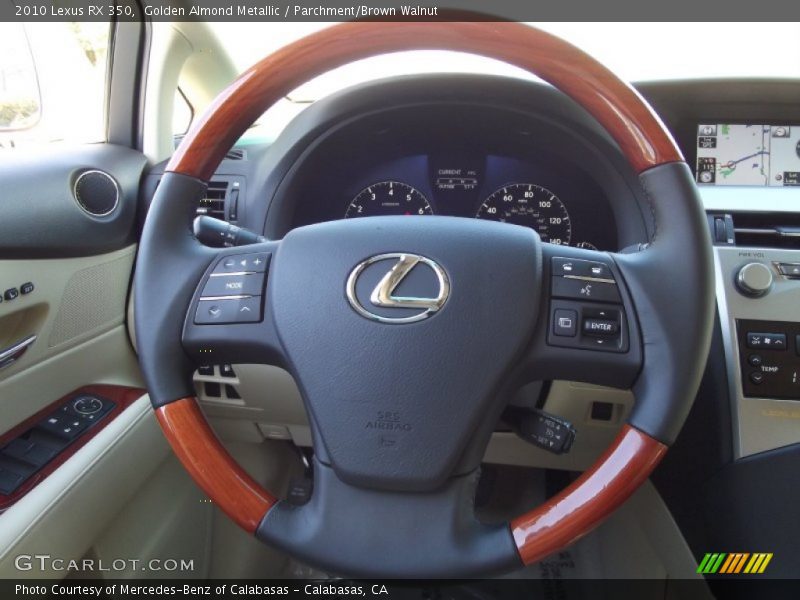 Golden Almond Metallic / Parchment/Brown Walnut 2010 Lexus RX 350