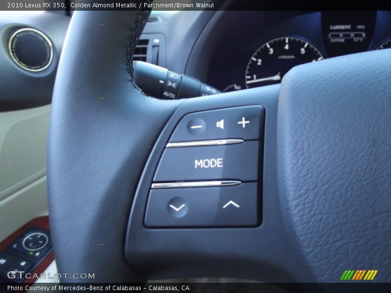 Golden Almond Metallic / Parchment/Brown Walnut 2010 Lexus RX 350