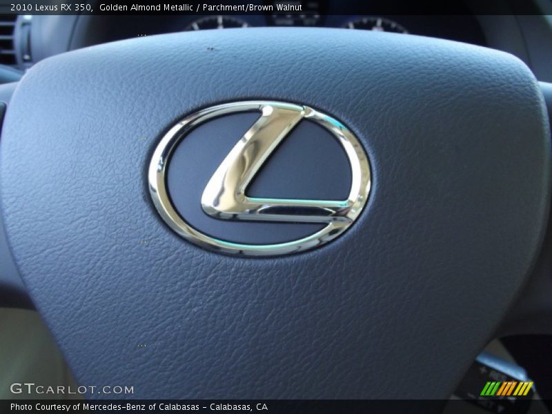 Golden Almond Metallic / Parchment/Brown Walnut 2010 Lexus RX 350
