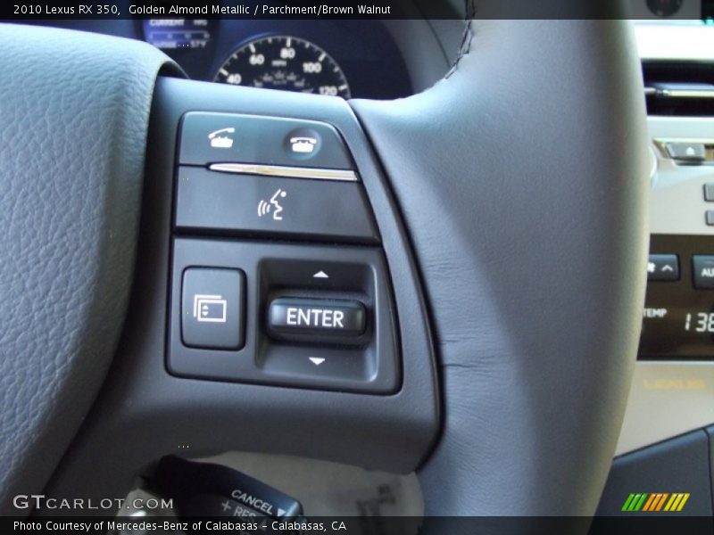 Golden Almond Metallic / Parchment/Brown Walnut 2010 Lexus RX 350