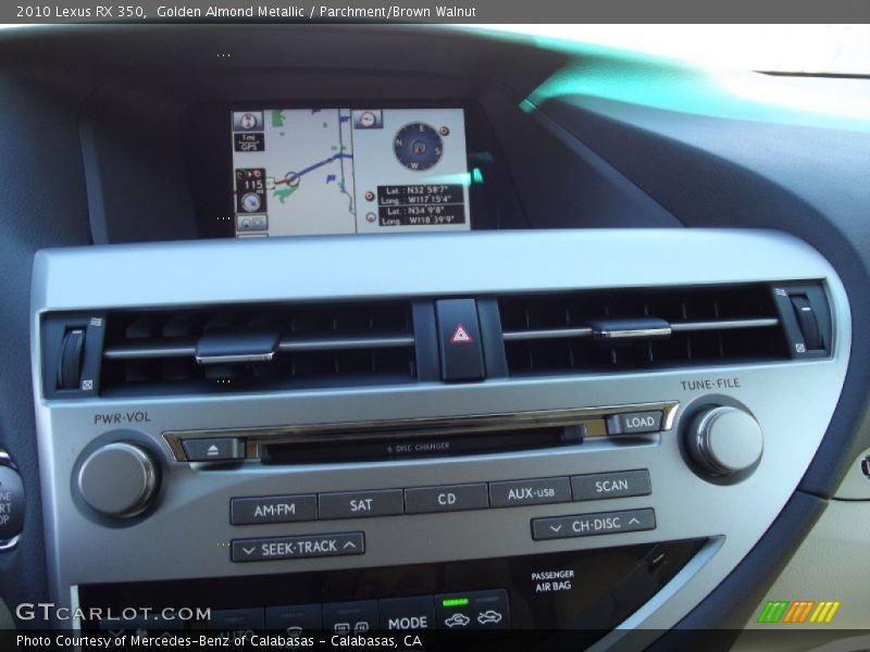 Golden Almond Metallic / Parchment/Brown Walnut 2010 Lexus RX 350