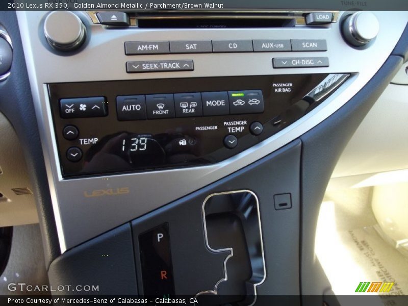 Golden Almond Metallic / Parchment/Brown Walnut 2010 Lexus RX 350