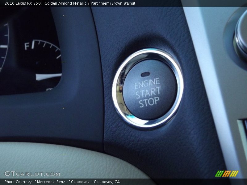 Golden Almond Metallic / Parchment/Brown Walnut 2010 Lexus RX 350