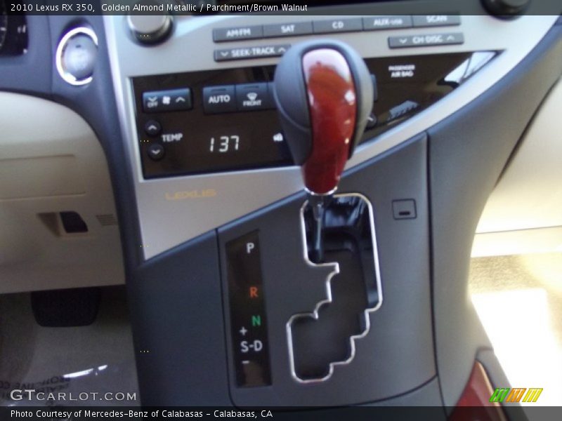 Golden Almond Metallic / Parchment/Brown Walnut 2010 Lexus RX 350