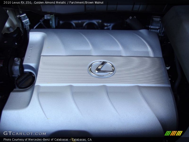 Golden Almond Metallic / Parchment/Brown Walnut 2010 Lexus RX 350