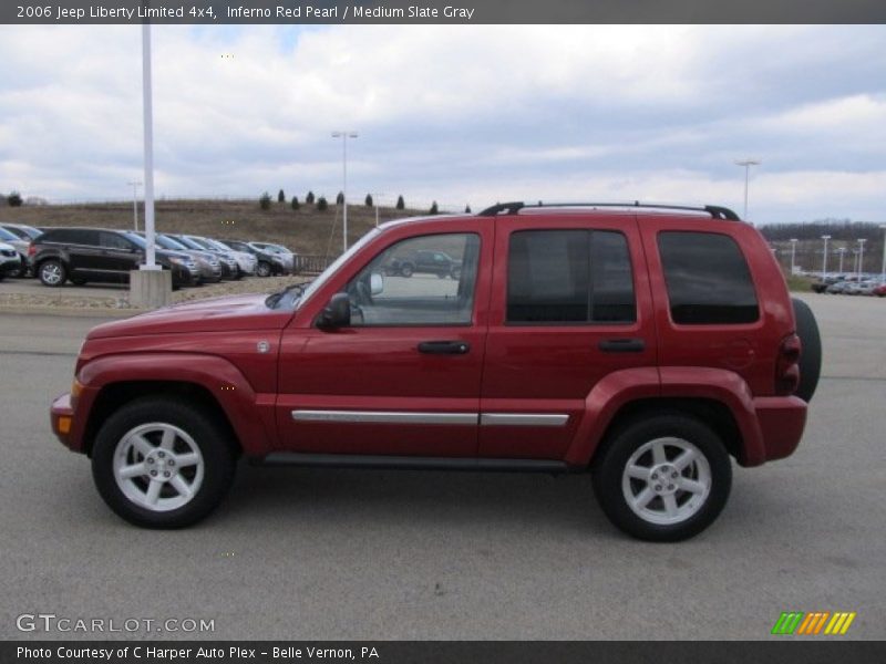 Inferno Red Pearl / Medium Slate Gray 2006 Jeep Liberty Limited 4x4