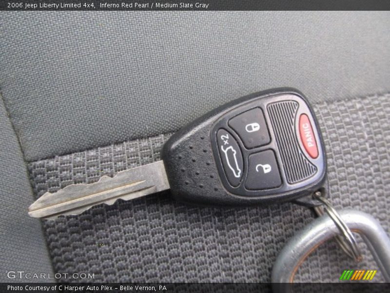 Inferno Red Pearl / Medium Slate Gray 2006 Jeep Liberty Limited 4x4