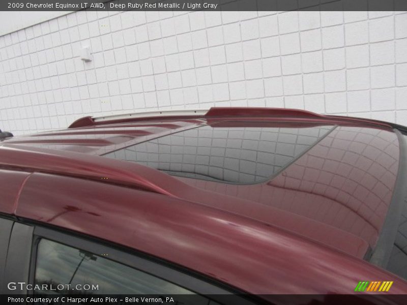 Deep Ruby Red Metallic / Light Gray 2009 Chevrolet Equinox LT AWD