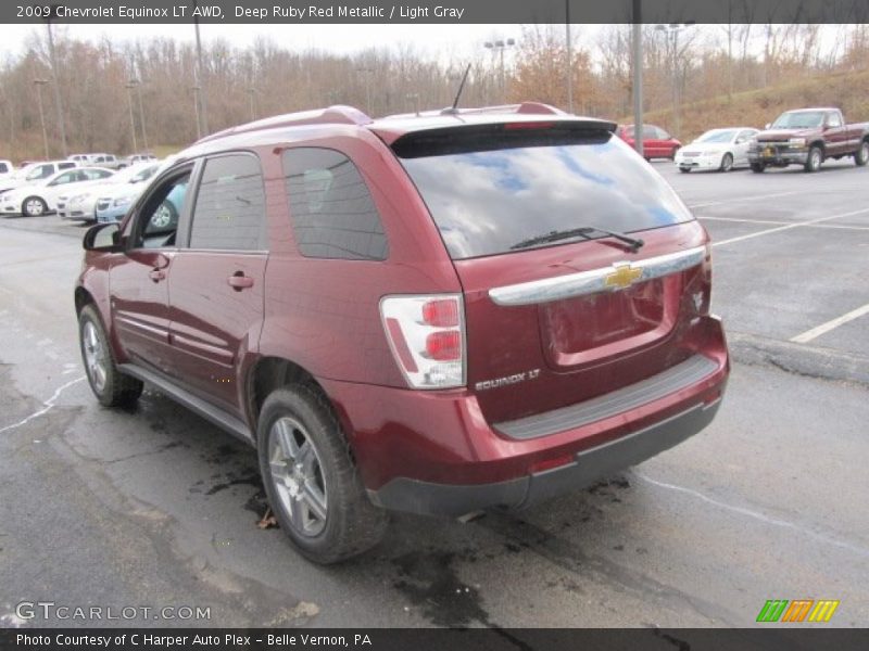 Deep Ruby Red Metallic / Light Gray 2009 Chevrolet Equinox LT AWD