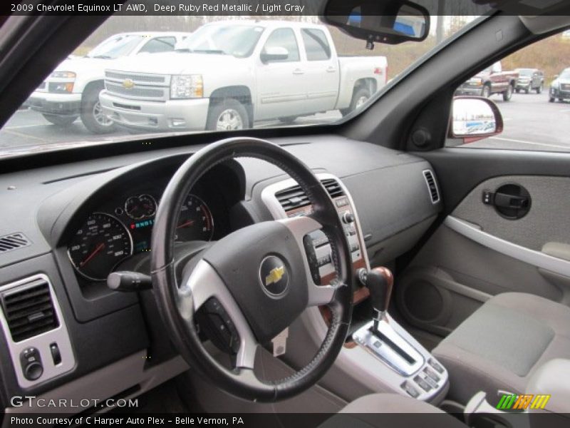 Deep Ruby Red Metallic / Light Gray 2009 Chevrolet Equinox LT AWD