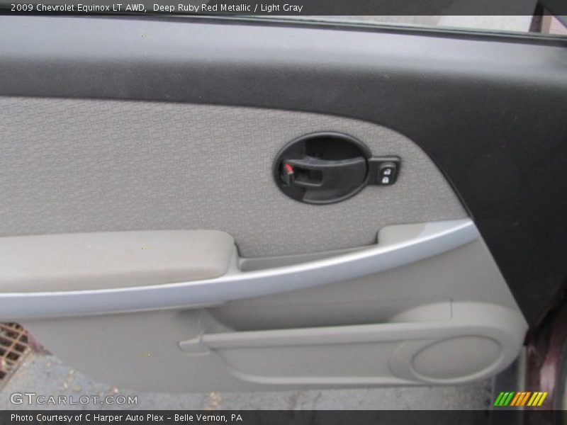 Deep Ruby Red Metallic / Light Gray 2009 Chevrolet Equinox LT AWD
