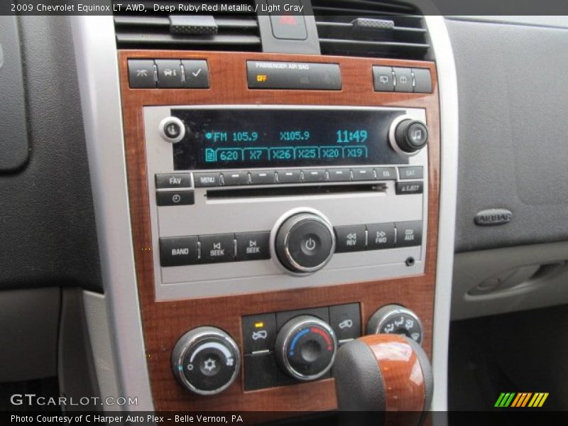 Deep Ruby Red Metallic / Light Gray 2009 Chevrolet Equinox LT AWD