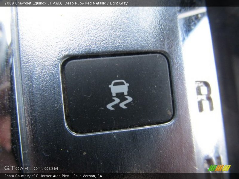 Deep Ruby Red Metallic / Light Gray 2009 Chevrolet Equinox LT AWD