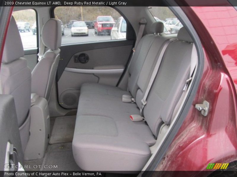 Deep Ruby Red Metallic / Light Gray 2009 Chevrolet Equinox LT AWD