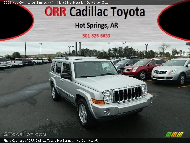Bright Silver Metallic / Dark Slate Gray 2008 Jeep Commander Limited 4x4