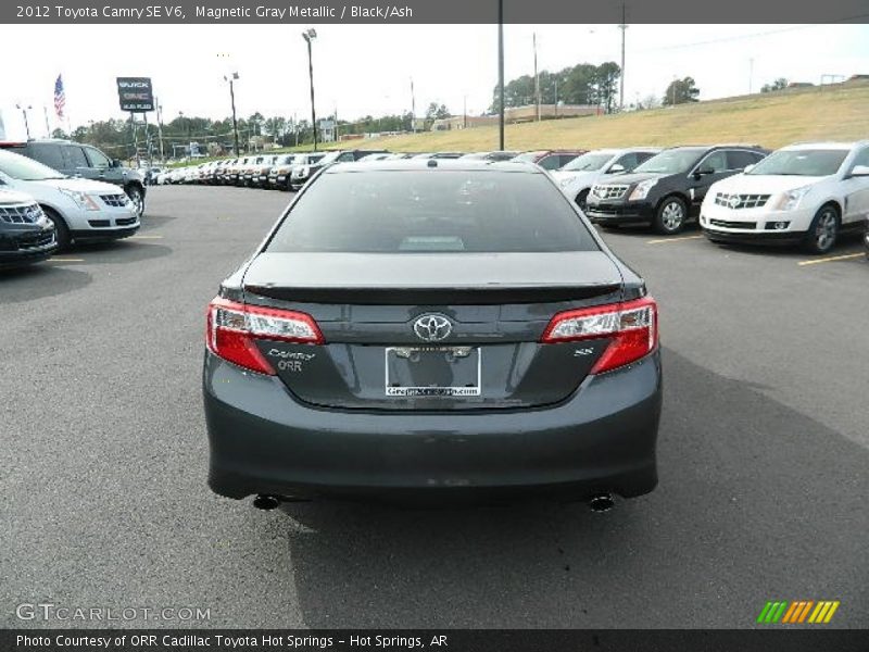 Magnetic Gray Metallic / Black/Ash 2012 Toyota Camry SE V6