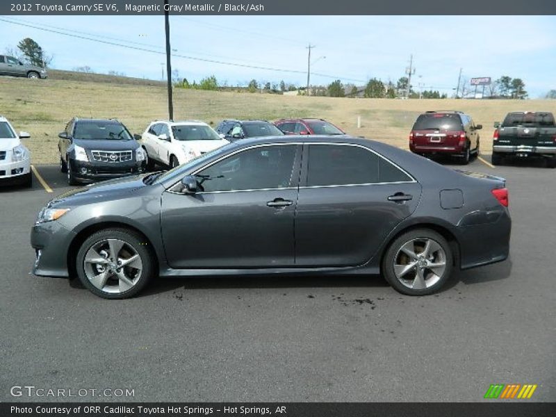 Magnetic Gray Metallic / Black/Ash 2012 Toyota Camry SE V6