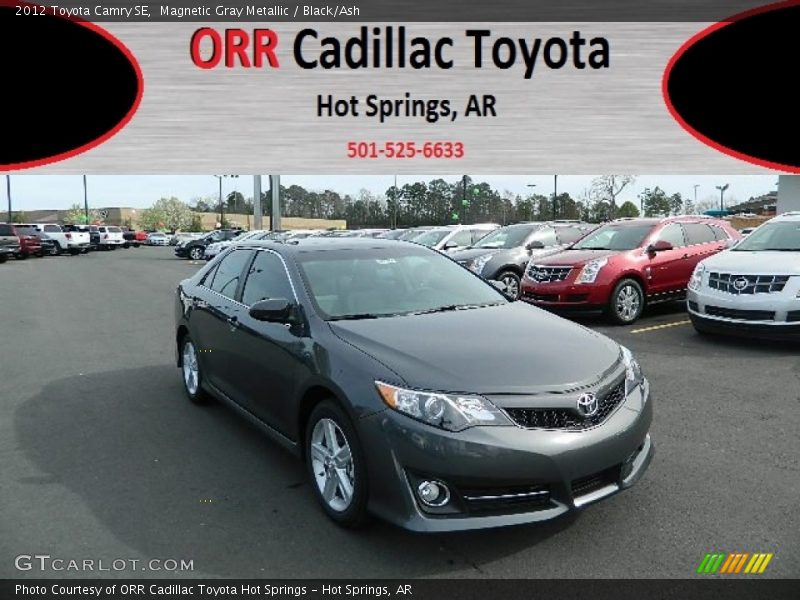 Magnetic Gray Metallic / Black/Ash 2012 Toyota Camry SE