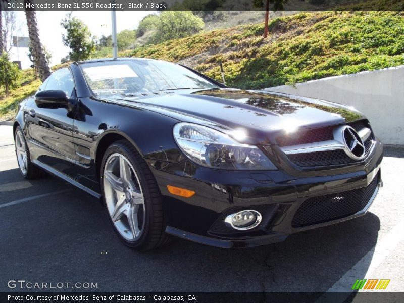 Black / Black 2012 Mercedes-Benz SL 550 Roadster