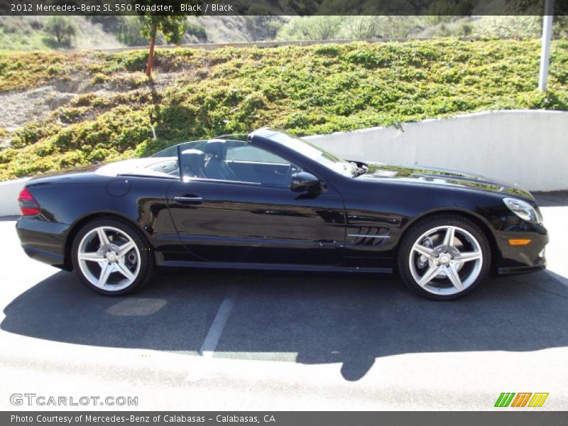 Black / Black 2012 Mercedes-Benz SL 550 Roadster
